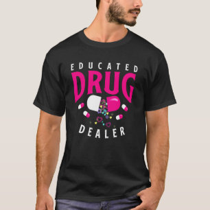 Camiseta Farmacêutico de Medicina do Revendedor de Medicame
