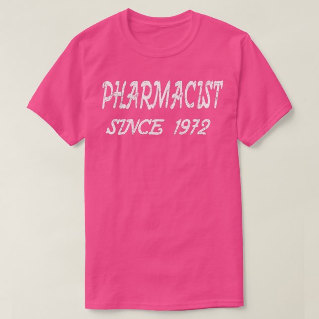 Camiseta Farmacêutico Desde 1972 (Frente do Design)