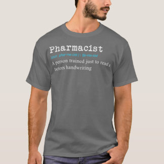 Camiseta Farmacêutico Engraçado Definição Presente Design 3