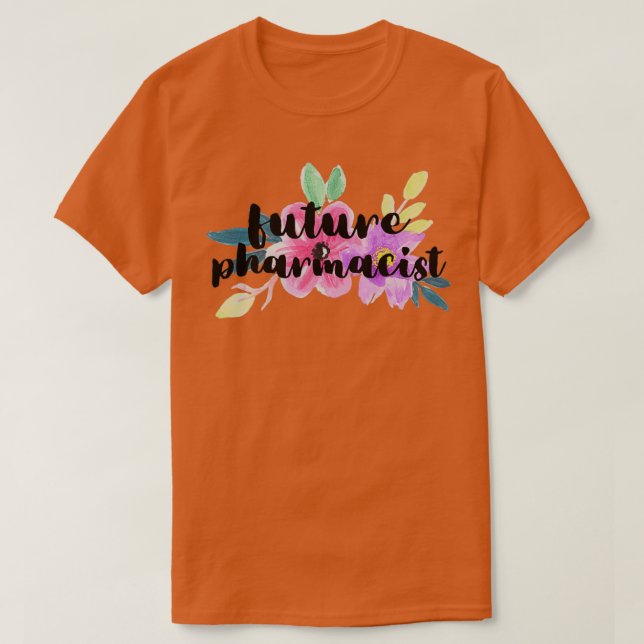Camiseta Farmacêutico Futuro Floral (Frente do Design)