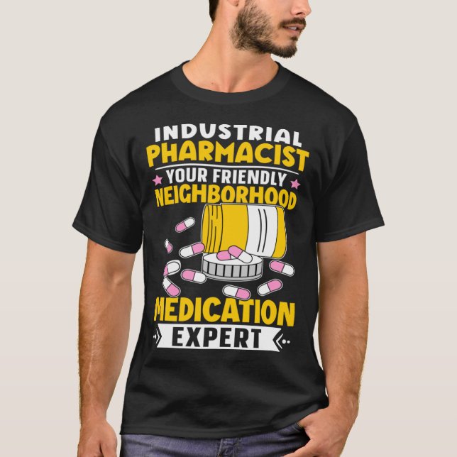 Camiseta Farmacêutico Industrial Neighhood Medication Expe (Frente)