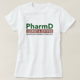 Camiseta Farmacêutico Licenciado e Certificado