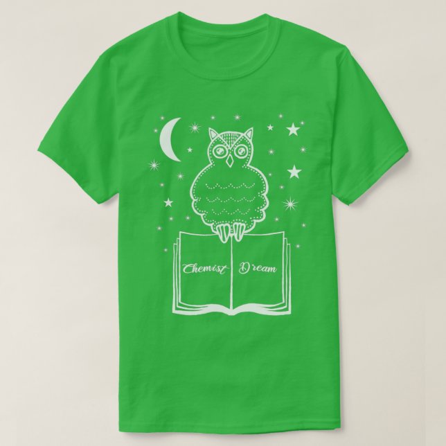 Camiseta Farmacêutico Owl Night Owl 1 (Frente do Design)