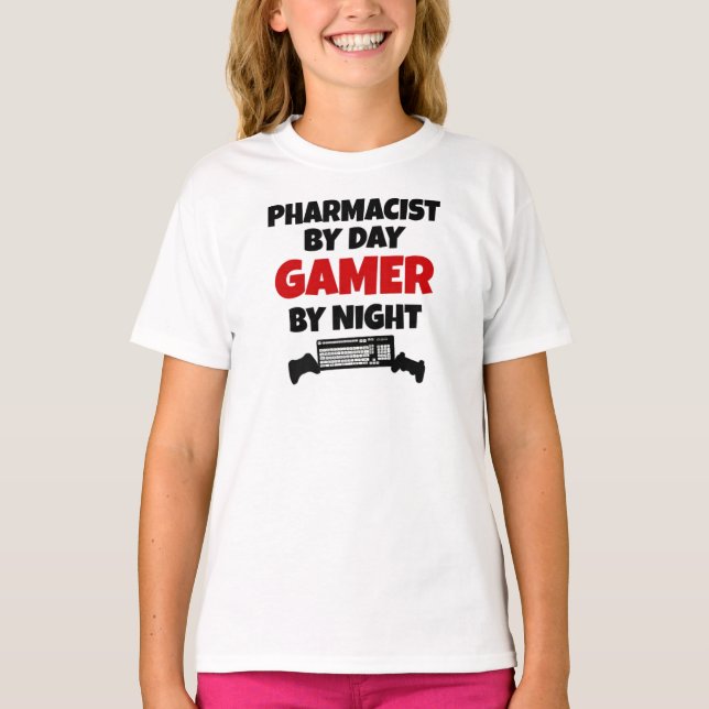 Camiseta Farmacêutico por Day Gamer by Night (Frente)