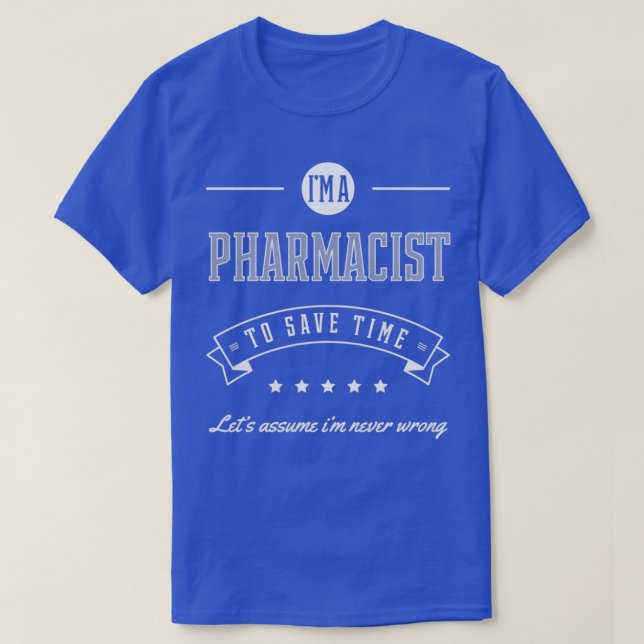 Camiseta Farmacêutico Trabalho Farmacêutico Presente Engraç (Frente do Design)