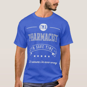 Camiseta Farmacêutico Trabalho Farmacêutico Presente Engraç