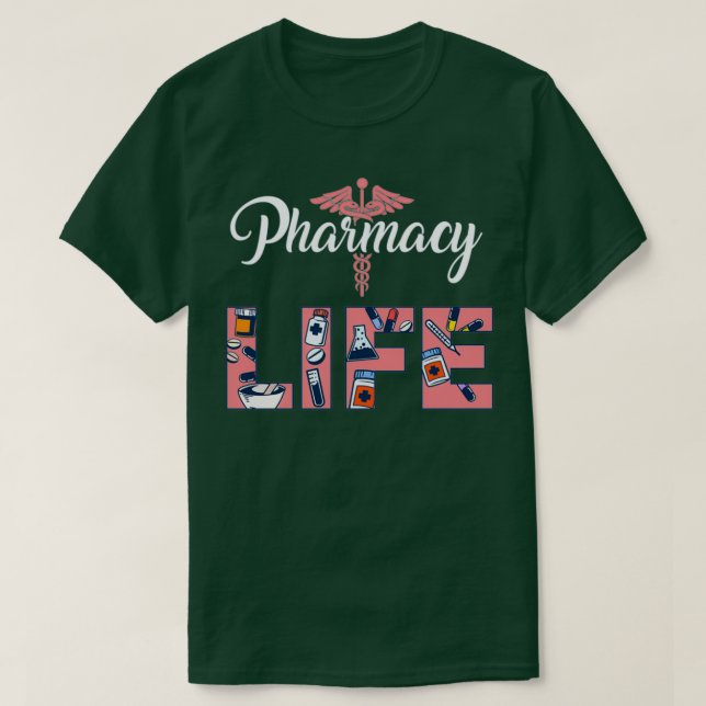 Camiseta Farmacêuticos Farmacêuticos Farmacopeia Técnica (Frente do Design)