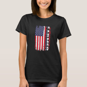 Camiseta Farmácia Americana Fazendeiros Patrióticos Agricul