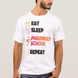 Camiseta Farmácia Comer Repetição na Faculdade de Farmácia