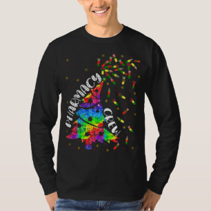 Camiseta Farmácia da Tripulação de Natal Gift Farmacêut