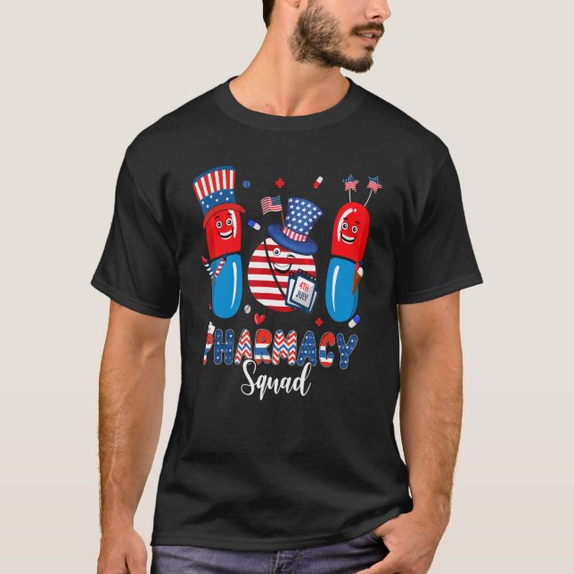 Camiseta Farmácia Esquadrão Independência Farmacêutica Dia  (Frente)