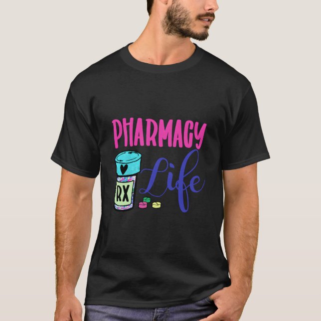 Camiseta Farmácia Medicamento Farmacêutico Pílula Farmácia (Frente)