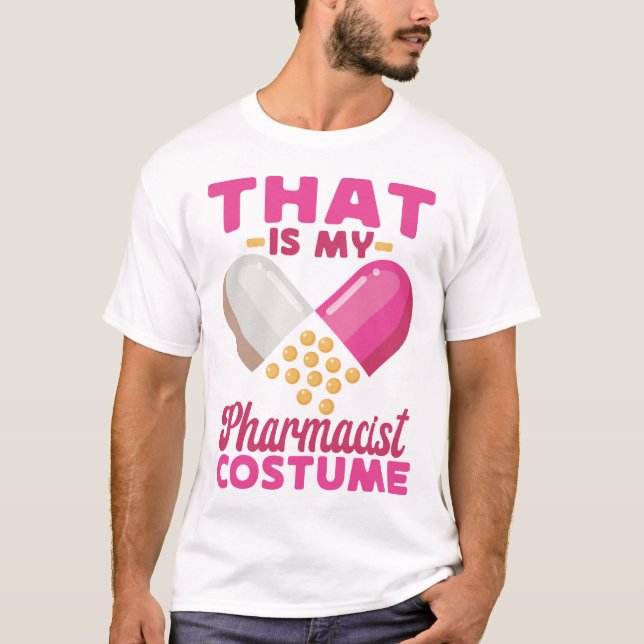 Camiseta Farmácia Que É O Meu Farmacêutico Figurino Hallowe (Frente)
