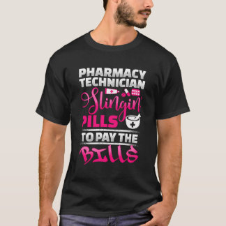 Camiseta Farmácia Tecniciana Slingin Pílulas Para Pagar Os