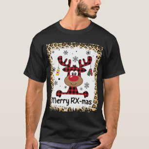 Camiseta Farmacologia De Natal Da Feliz RX-Mas Enraizada