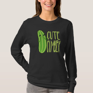 Camiseta Farmador de pepino em pedaços de comida