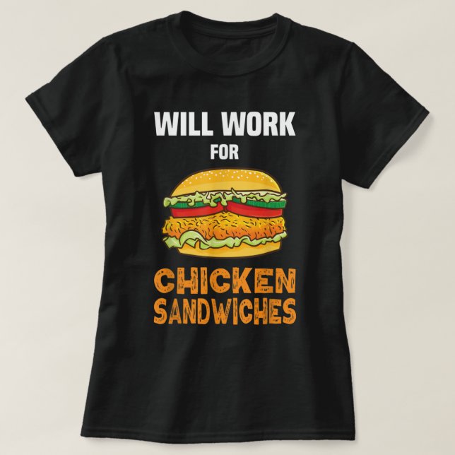 Camiseta Farmadora de frango Engraçado de Frango Chicken (Frente do Design)