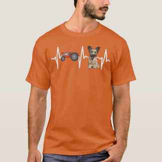 Camiseta Farmator Skye Terrier Heartbeat Dog Lover