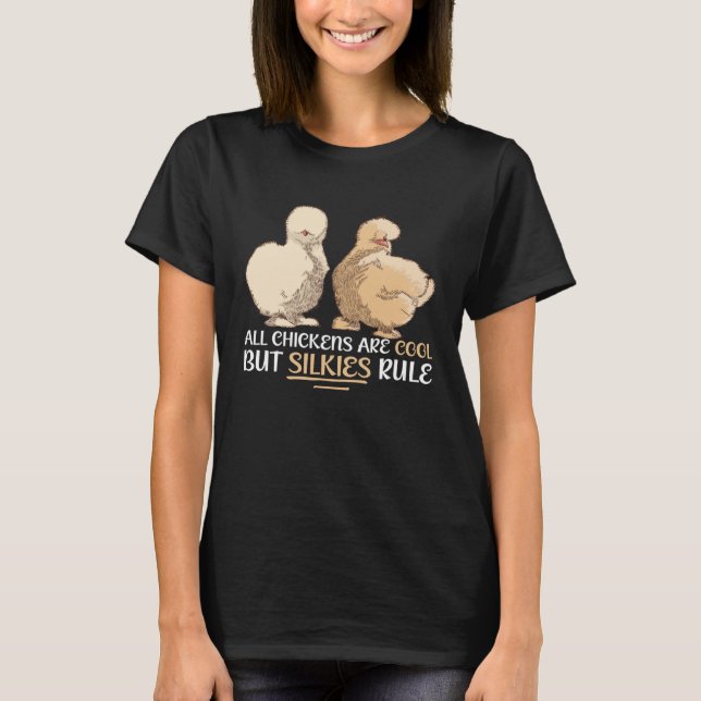 Camiseta Farmer Animal Silkie Chicken Silky Mama (Frente)