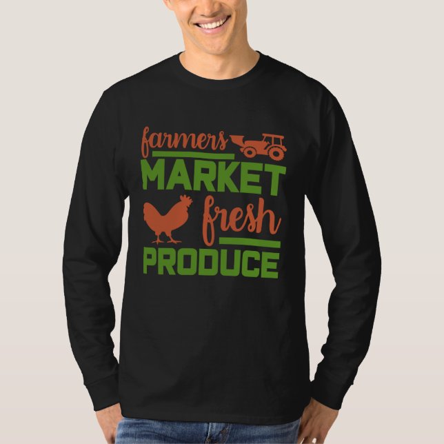 Camiseta Farmer Chicken Farming Tractor Farm (Frente)