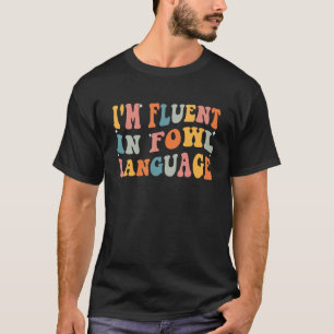 Camiseta Farmer cita que sou fluente em frango de língua vo