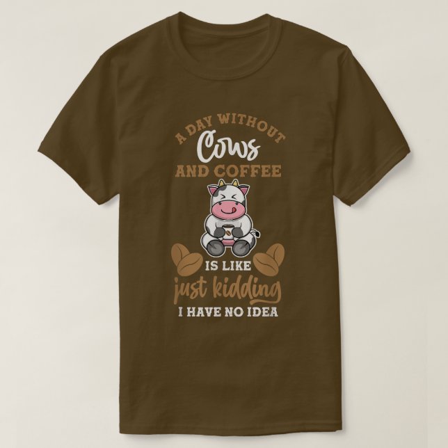 Camiseta Farmer Coffee Cow  (Frente do Design)