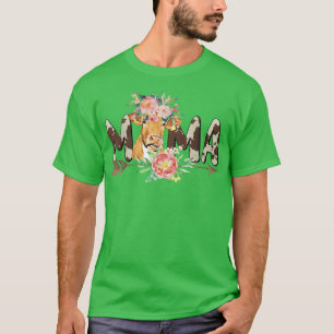 Camiseta Farmer Cow Mama Mommy Mom Birthday Farm Cow Mother
