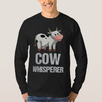 Camiseta Farmer Cow Whisperer Livestock Farm Animal Cows