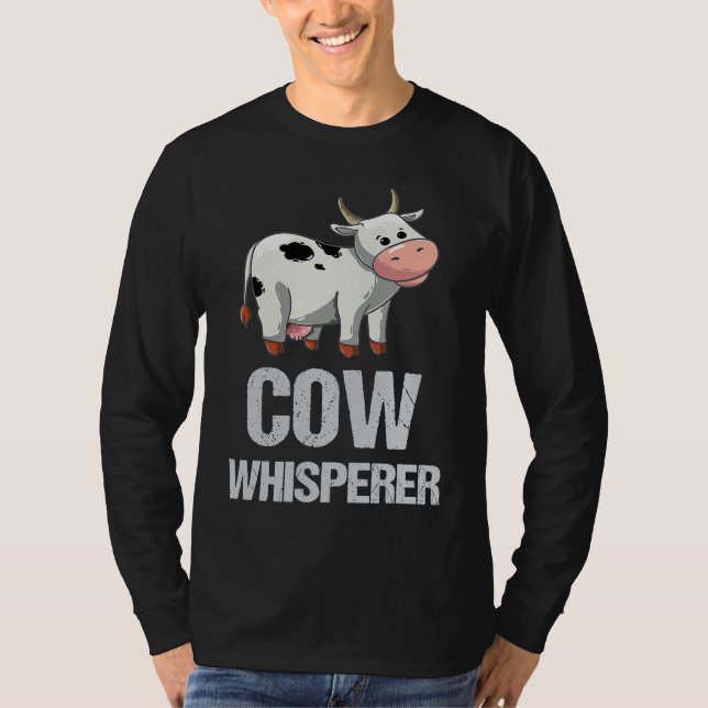Camiseta Farmer Cow Whisperer Livestock Farm Animal Cows (Frente)