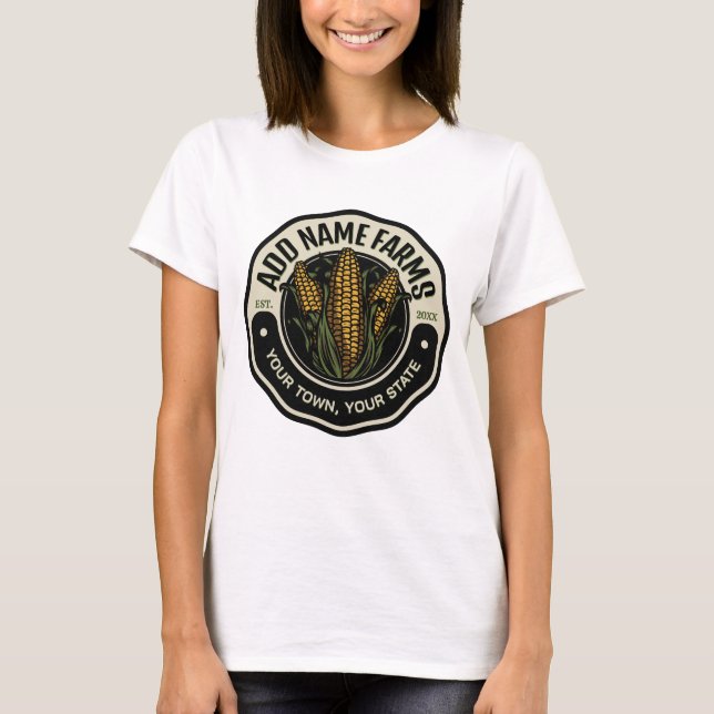 Camiseta Farmer de Fazenda de Milho Doce (Frente)