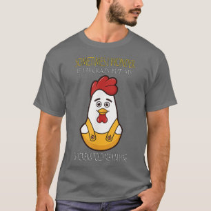 Camiseta Farmer de frango Às vezes me pergunto se sou louco