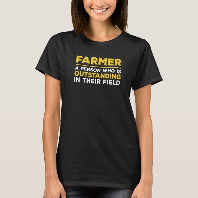 Camiseta Farmer Definition Farming Ranking Fazenda (Frente)