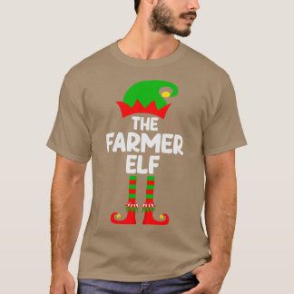 Camiseta Farmer Elf Match Family Group Festa de Natal P