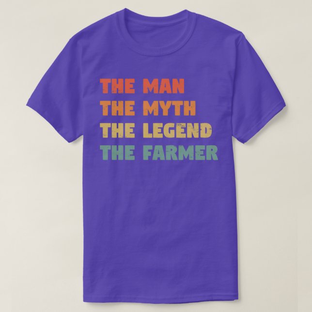 Camiseta Farmer Engraçado Presente para ele FarmerTShirt (Frente do Design)