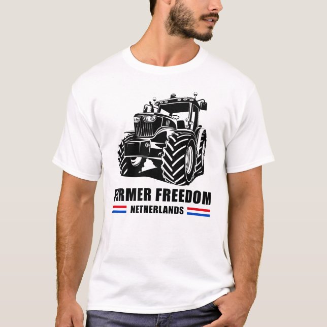 Camiseta Farmer Freedom Netherlands: Trator Convoy Support (Frente)