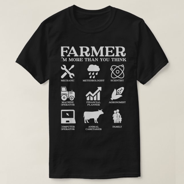 Camiseta Farmer Gift Idea Farming Agriculture Patriotic Far (Frente do Design)
