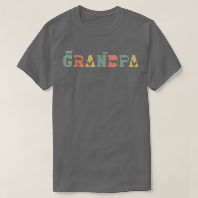 Camiseta Farmer Grandpa Ranch Farming Life Agriculture Gran (Frente do Design)