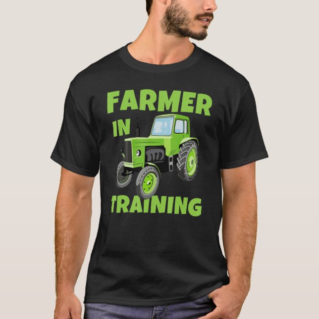 Camiseta Farmer In Training Tractors Driver  Strongman Vehi (Frente)