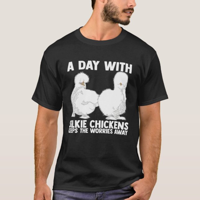 Camiseta Farmer Silkie Chicken Mama Silky Chicken Farmer (Frente)