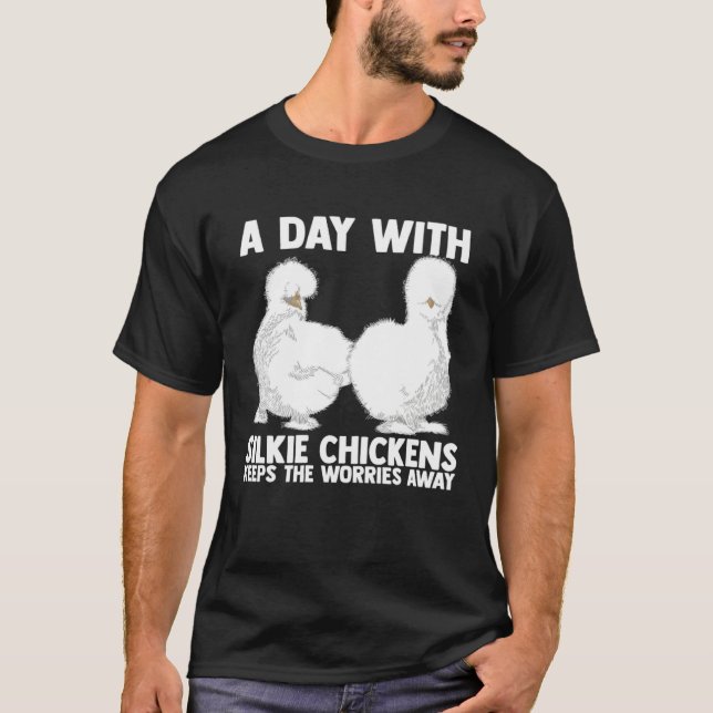 Camiseta Farmer Silkie Chicken Mama Silky Chicken Farmer (Frente)