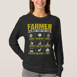 Camiseta Farmer, sou mais do que você pensa que agriculturi