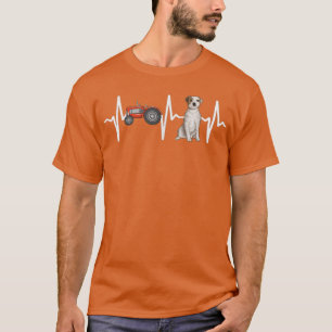 Camiseta Farmer Tractor Parson Russell Terrier Heartbeat Do