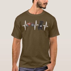 Camiseta Farmer Trator Cane Corso Heartbeat Cão Lover