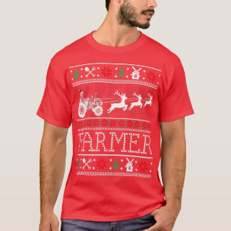 Camiseta Farmer Trators Ugly Christmas Xmas Gifts