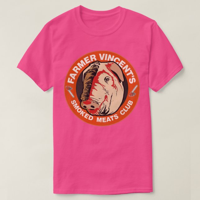 Camiseta Farmer Vincents Smoked Meats Club (Frente do Design)
