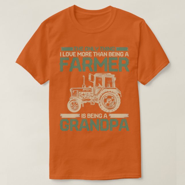 Camiseta Farmer Vovô Trator Vintage (Frente do Design)