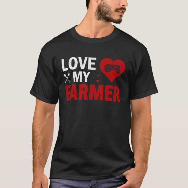 Camiseta Farmers Wife Country Life Ladies Husband Farm (Frente)