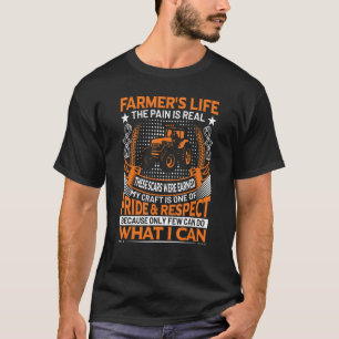 Camiseta Farmeru2019s Tratores vitais plantando cultivos