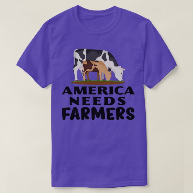 Camiseta Farming Design America Needs Farmers  (Frente do Design)