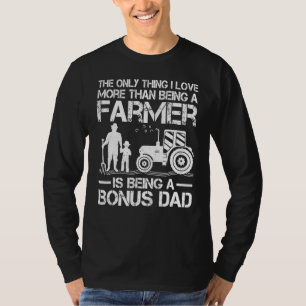 Camiseta Farming Trator Retro Farmer Bonus Pai Da Pai